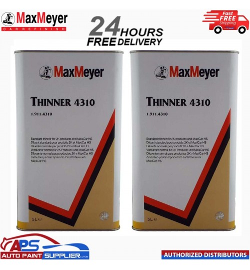 2x Max Meyer 2K Universal Thinners 5ltr 4310 Paint/Basecoat/Lacquers Thinner